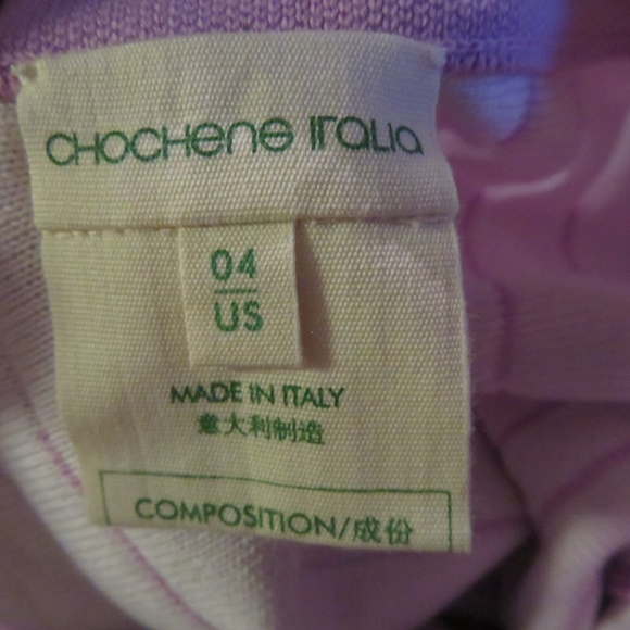 CHOCHENE ITALIA LAVENDER A-LINE SKIRT W/SLITS 4* - Picture 5 of 5